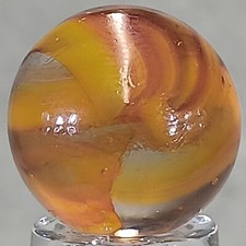 Vintage Hybrid Cat's Eye Marble .61 Inches Near-Mint Condition
