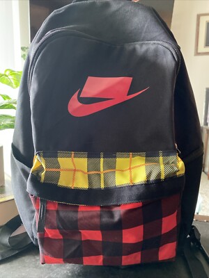 Nike Sportswear Heritage Tartan Red Yellow Plaid