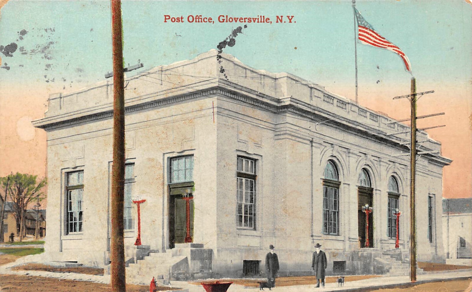  G4954 GLOVERSVILLE, N.Y. POSTCARD, POST OFFICE eBay