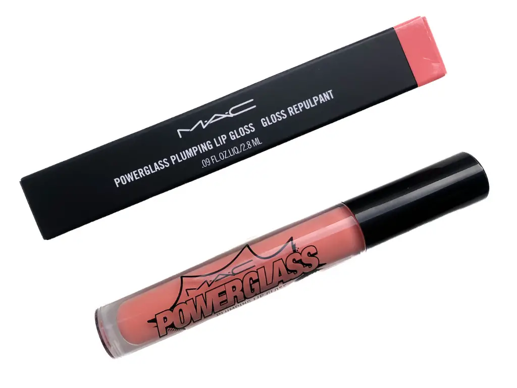 m.a.c powerglass plumping lip gloss MAC:Plump Fiction Powerglass Plumping Lip