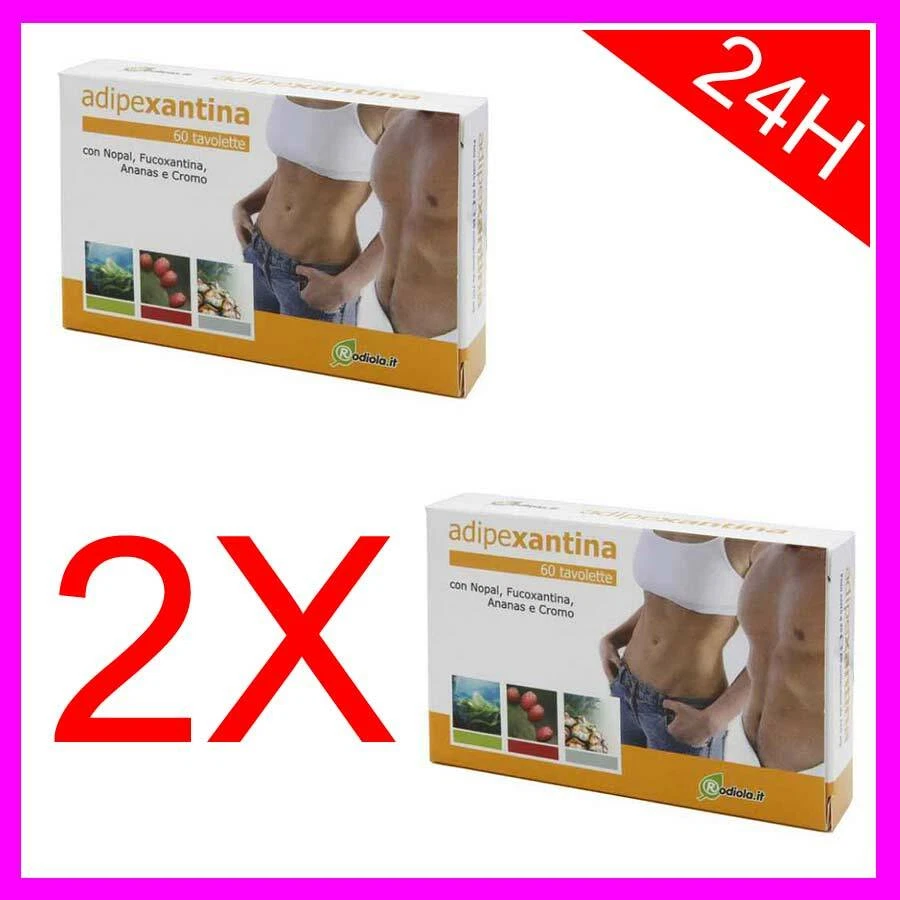 RODIOLA.IT 2 x Adipexantina 120 cpr (fucoxantina nopal bromelina cromo) no adipoxan forte
