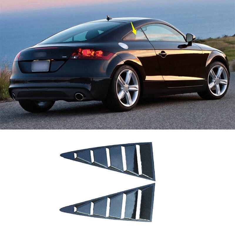 For Audi TT TTS TTRS 08-15 ABS Quarter Window Louver Scoop Side