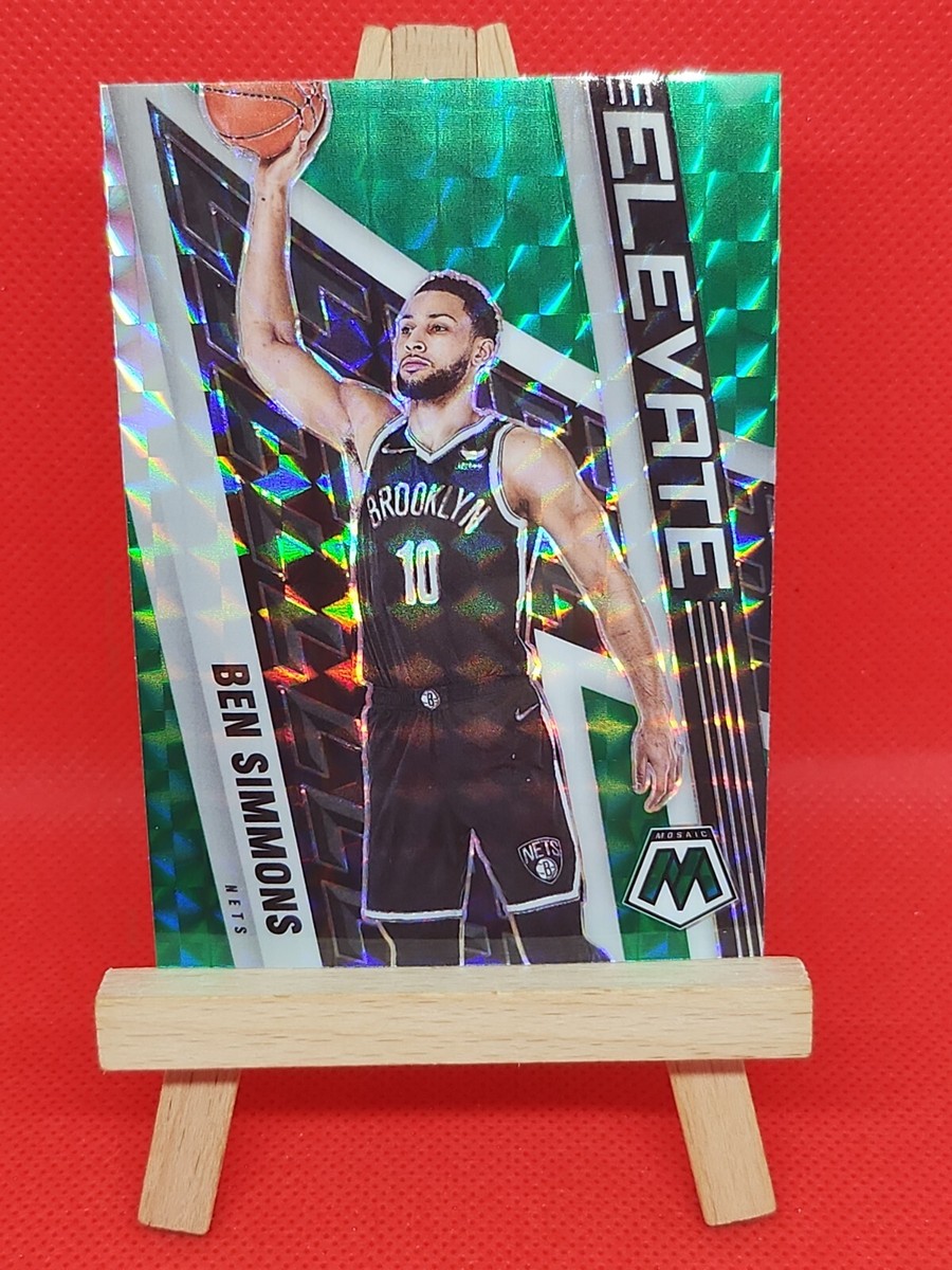 Ben Simmons 2021-22 Panini Mosaic Elevate Green Prizm #12 | eBay