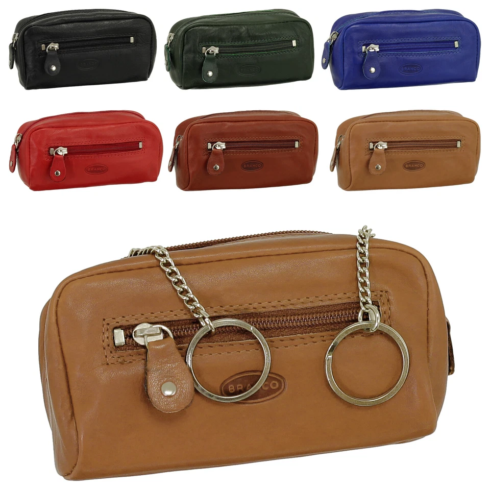 Branco Leder Schlüsseltasche Schlüsseletui Schlüsselmappe Auto Etui Tasche 025