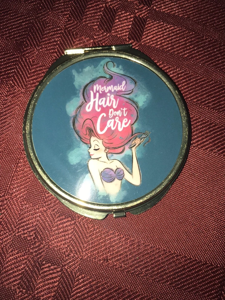 Disney Parks The Little Mermaid  “Mermaid hair don’t Care” Dual Mirror Compact - Image 2 of 4