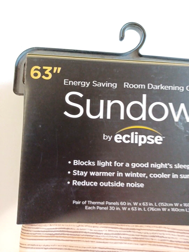 Sundown By Eclipse Room Darkening Dawson 30 英寸 X 63 英寸 2 个面板 — 第 2/4 张图片