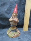 Tom Clark Gnome Fielding 1986 #42 Signed Figure 6 3/4" Tall