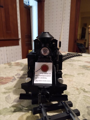 older Bachmann G scale LS 2-4-2 steam loco w/smoke - item #91197 NEW - Picture 12 of 13