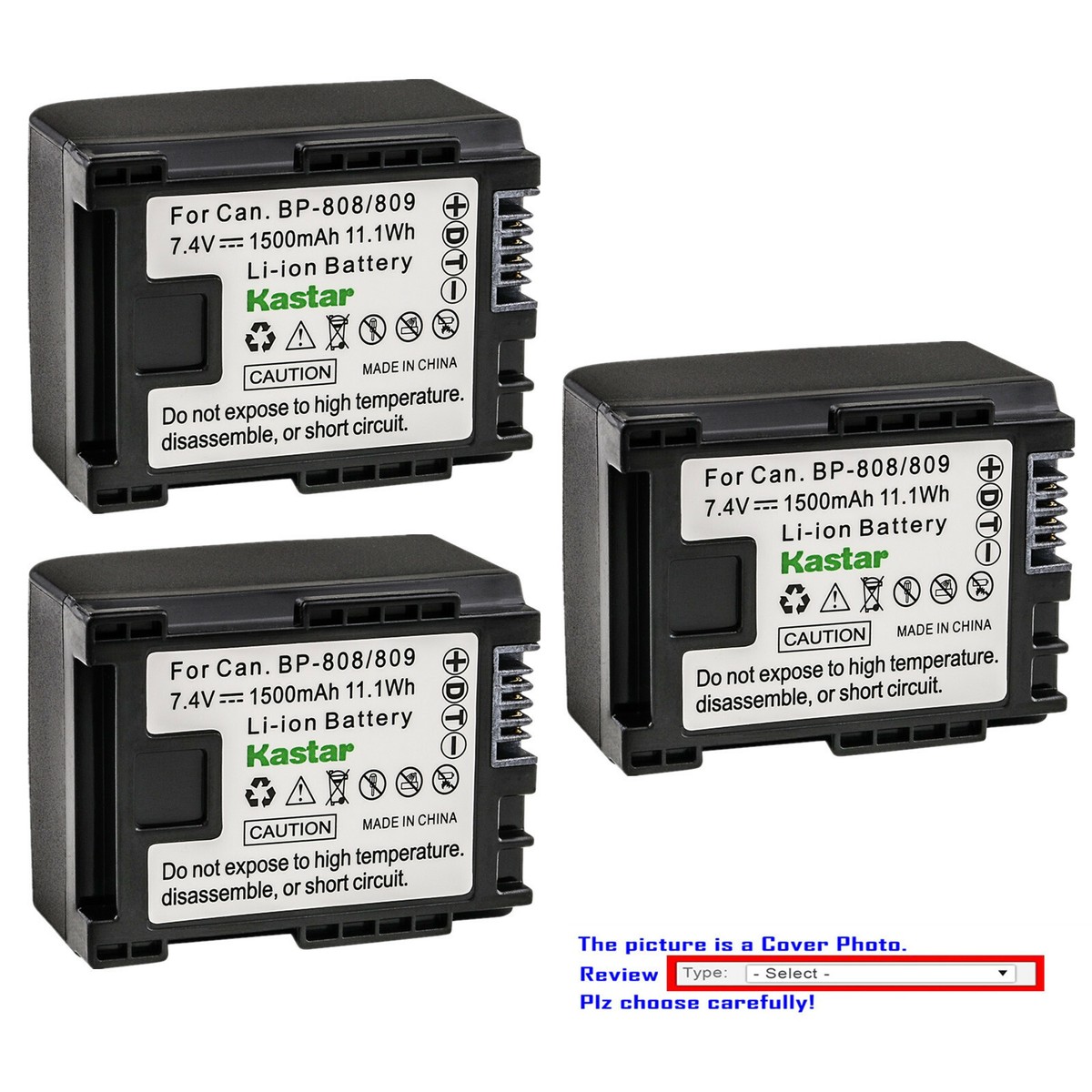 vhbw Accu compatibel met Canon EOS C100, C500, C500 PL, C300, C300 PL videocamera camcorder (6600 mAh, 7,4 V, Li-Ion