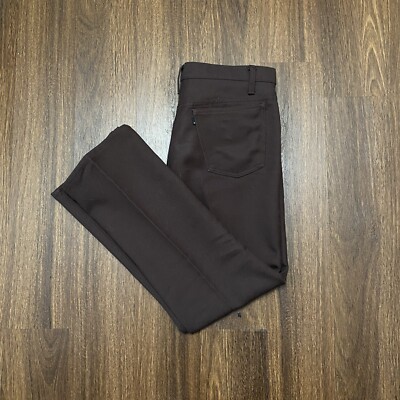Vintage 90s Gold Tab Levi s Dress Pants Mens Size 36x30 Brown Straight Polyester