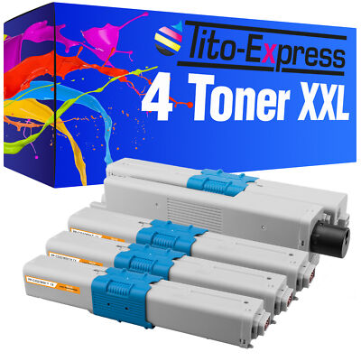 4er Set Laser Toner XXL PlatinumSerie für OKI C332DN C332DNW MC363DN MC363DNW