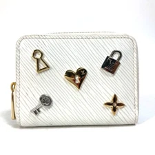 LOUIS VUITTON M63994 Epi love lock zip-around coin purse Coin Compartment Wallet