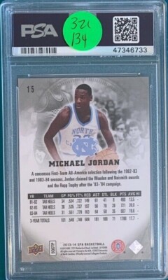 2013 SP Authentic Basketball #15 Michael Jordan PSA 8.5 | eBay