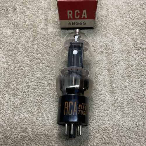NUEVO DE LOTE ANTIGUO RCA 6BG6G RADIO TUBO DE VACÍO PROBADO DE COLECCIÓN PLACA NEGRA A873.C - Imagen 3 de 3