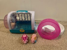 Little Live Pets Lil' Fluffy Mouse House, Wheel  Play Zone- Blossom  Waffles