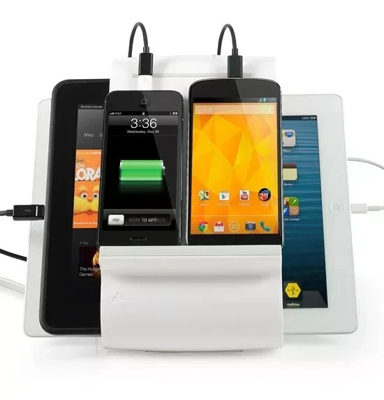 KANEX 4 PORT 2.1 AMP CHARGING STATION FOR MOBILE DEVICES NEW FACTORY SEALED BOX - Image 4 of 4