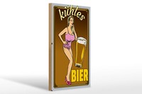 Holzschild Pinup 20X30 Cm Alkohol KüHles Bier Holz Deko Schild Wooden Sign