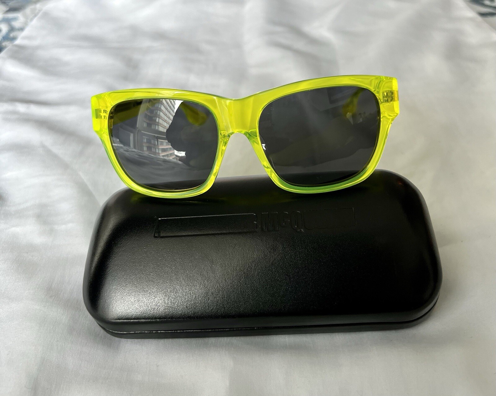 MCQ by Alexander McQueen Neon green frame sunglasses image 2