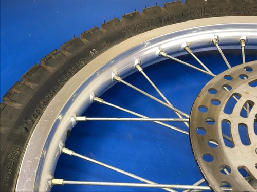 06 Suzuki DRZ400 DRZ 400 E S OEM Front Wheel Hub Rim Spokes Rotor Tire - Picture 2 of 14