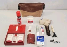 Emirates Airlines BVLGARI  Men's First Class Amenity Kit Toiletries Travel Bag