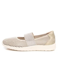 Xti Women's Braided Ballerinas Gold