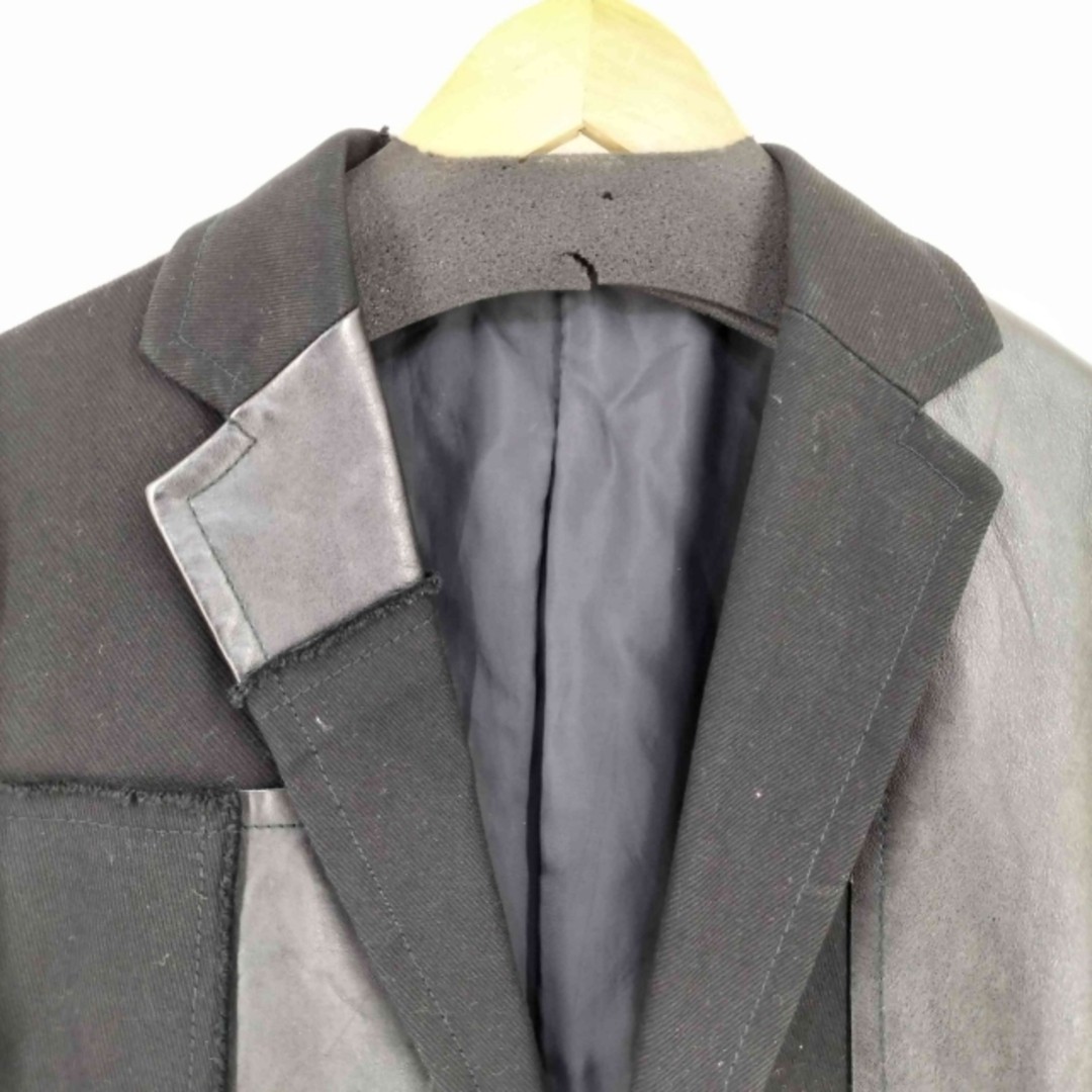 Ys (Wise) Different Material Leather Patchwork Ta… - image 3