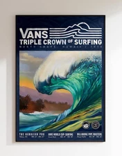 2018 Surfing Poster , Vintage Surf Print, Surfer Wall Art, Beach Decor