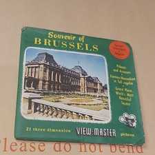 1958 Brussels souvenir VIEWMASTER #1987, 1988, 1951 Reels & Sleeves View Master