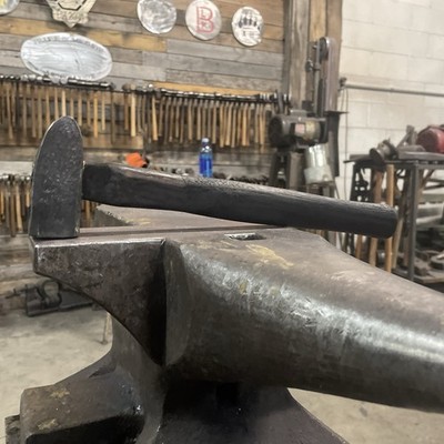 1 3/4 LB Cross Peen Forging Hammer Made In USA/ 4140 Steel And Black Ash Handle