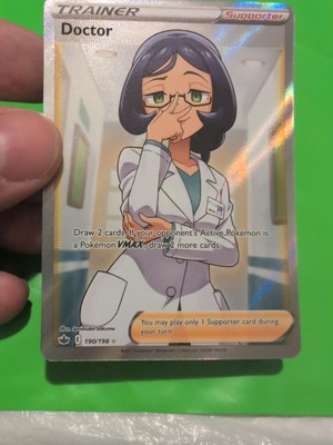 doctor pokemon card value 190/198 Ultra Rare (SWSH Chilling Reign) + 1x TitanCards Toploader Placeholder Image Provided Doctor (Full Art) 190/198 Swsh06: