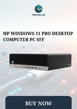 HP Windows 11 Pro Desktop Computer PC SFF Intel i7 16GB RAM 512GB SSD Wi-Fi
