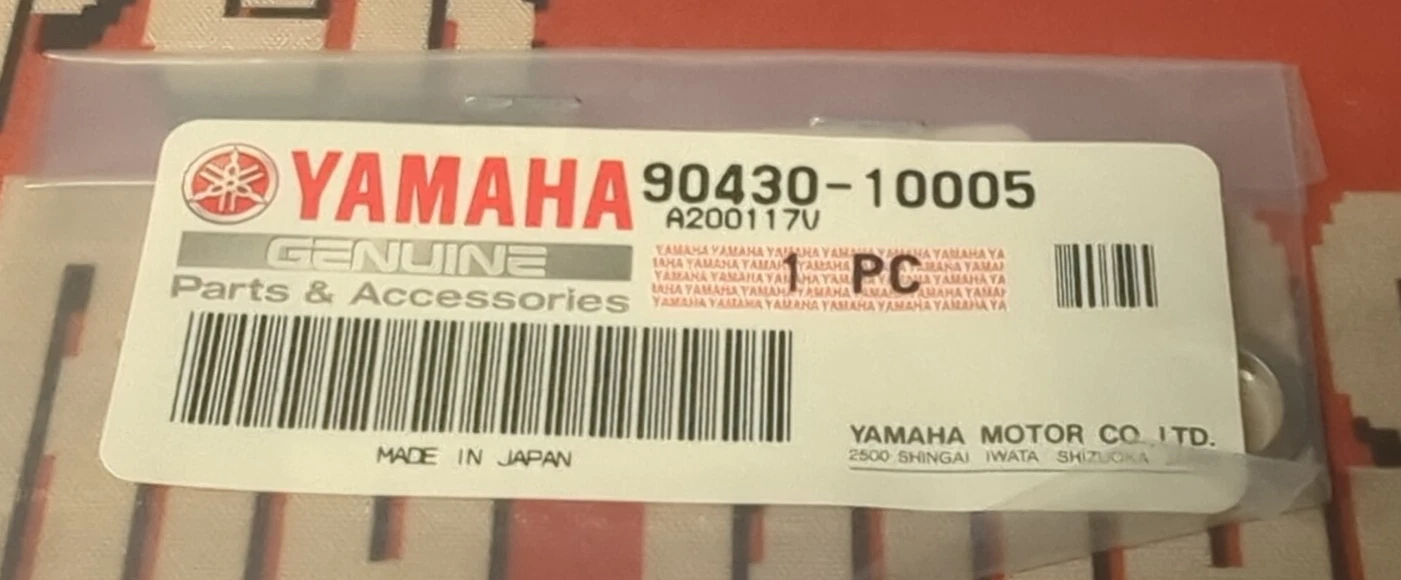 (1) NEW GENUINE YAMAHA 90430-10005 OEM GASKET