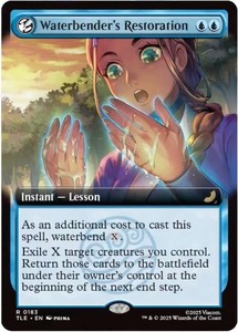 Waterbender's Restoration (Extended Art) #183 Foil - Avatar: The Last Airbender