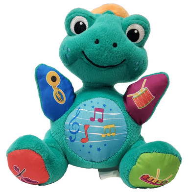 Baby Einstein Press & Play Pals Neptune Turtle Plush 7  Stuffed Toy Music Works