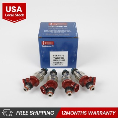 4X DENSO Fuel Injectors For 89-95 Toyota 4Runner Pickup 2.4L I4 23250-35040 NEW