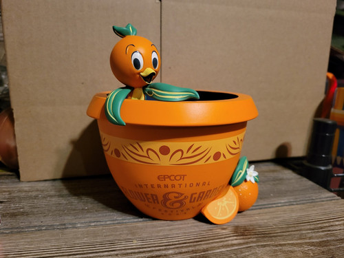 2024 Disney Parks WDW EPCOT Flower & Garden Orange Bird Planter Flower Pot