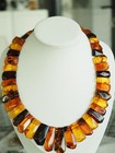 COLLIER PLASTRON VINTAGE AMBRE NATUREL VINTAGE AMBER NECKLACE