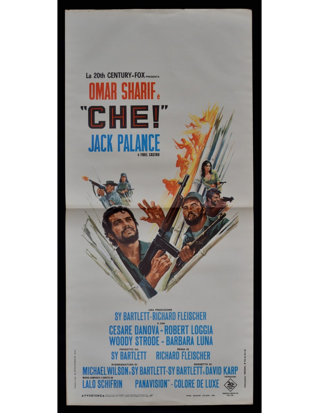 Locandina originale film Che! (1969) - Regia di Richard Fleischer