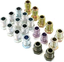 The Stop Shop Metric Brake Line Fitting Kit for 1/4" Tube. 0.25 inches 