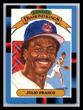 Julio Franco Cleveland Indians 1988 Leaf #10
