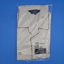 Vintage Sears The Men's Store Pajama Set Size 44 Beige NOS Short Sleeve/Leg