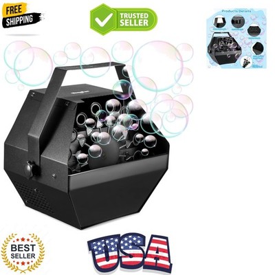 Bubble Machine: 750ML Metal Automatic Bubble Maker, Portable Professional Bub...