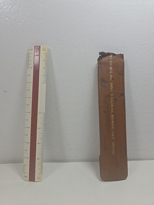 6'' Pocket Drafting Scale Ruler With Leather Case ~ BRUNING 2090P ~ Vintage
