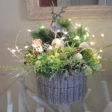 Weihnachtsgesteck Adventsgesteck 42 cm