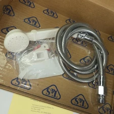 T&S Brass B‑0937 Spray Assembly (60″ 5FT Hose) Stainless Steel 1/2" MIPS 2GPM