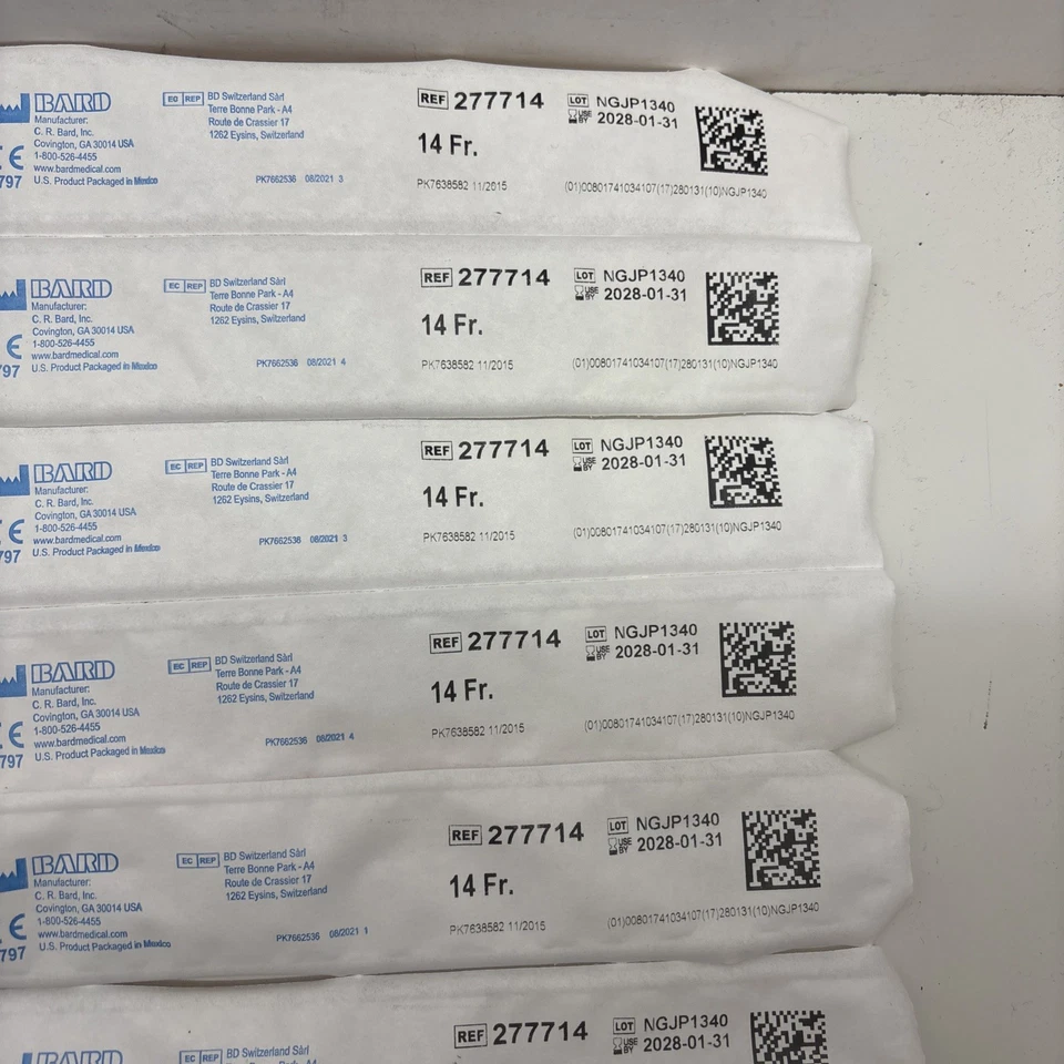Catéteres utilitarios de goma 24-BD 277714 sellados individualmente 1/2028 Foto 4 de 4