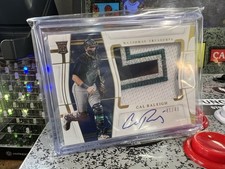 2022 National Treasures Cal Raleigh #109 RPA 4 Color Patch RC /49 On Card Auto!