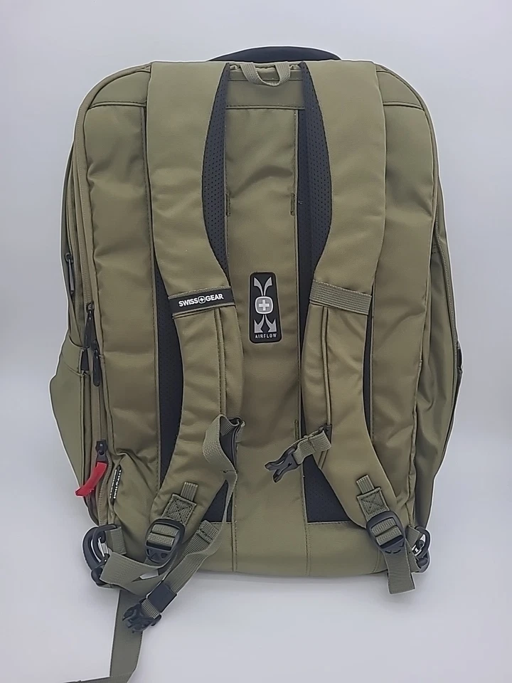 Swiss Gear Hitch 22" Travel Backpack 5220 Olive Branch Laptop Weekender New See - Image 2 of 4