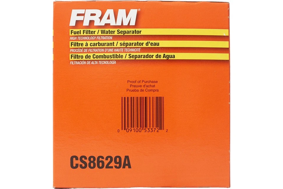 FRAM Fuel Water Separator Filter Fits 1999-2003 Ford Vans Trucks Part ID CS8629A - Image 4 of 4