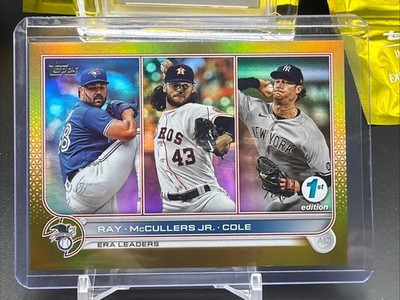 2022 Series 1 1st Edition League Leaders Gold Robbie Ray Lance McCullers Jr